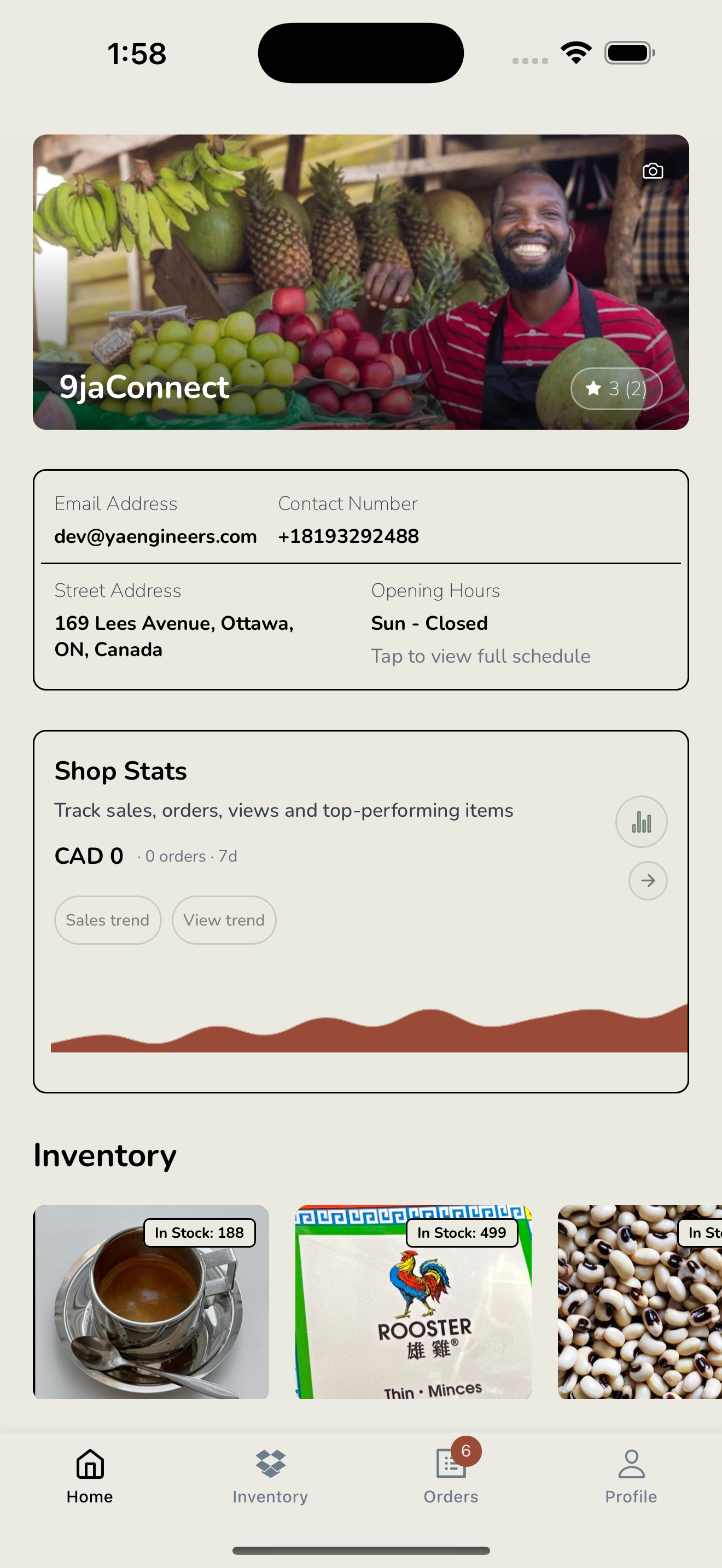TOQU Vendor app - manage your shop
